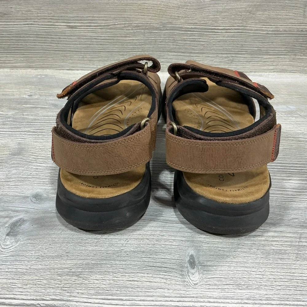 Clarks Collection 261594717110 Tan Leather Hapsford Creek Sandals Men's US 12 M
